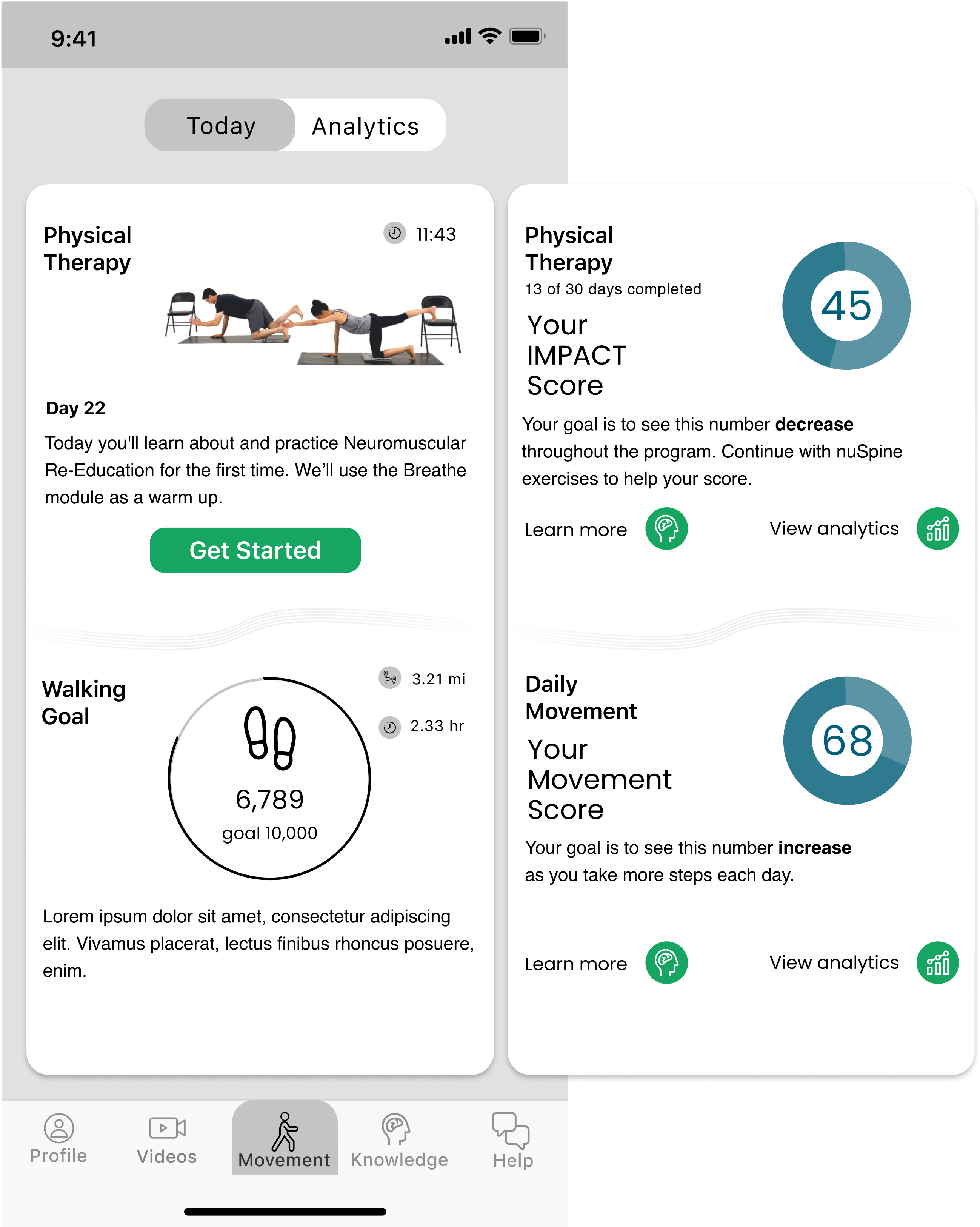 mobile dashboard wireframe